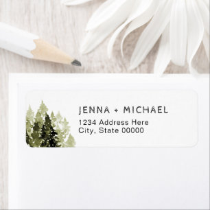 Etiqueta CORA Tropical Watercolor Palm Beach Return Address