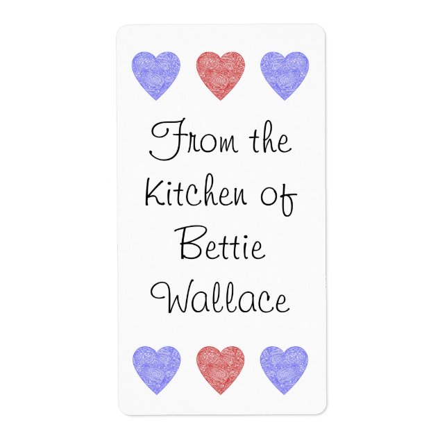 Etiqueta Coração (Frente)