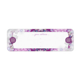 Etiqueta Corante vermelho cardinal e floco de neve