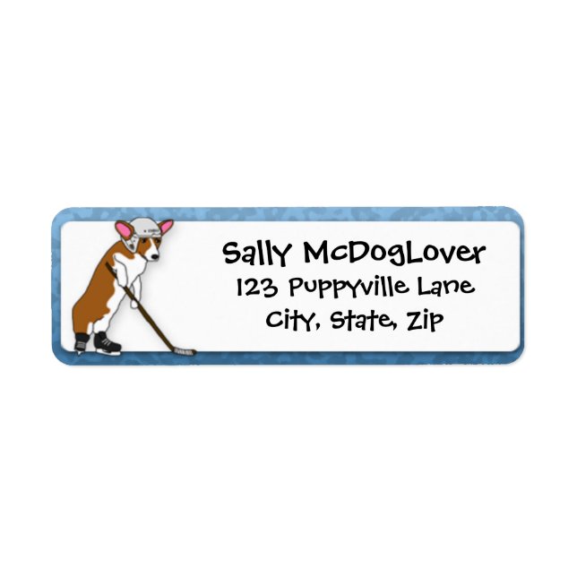 Etiqueta Corgi Hockey (Frente)