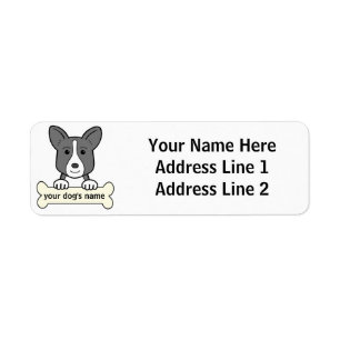 Etiqueta Corgi personalizado de Galês do casaco de lã
