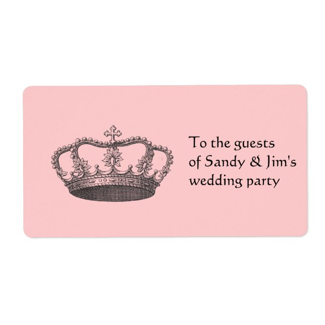 Etiqueta Coroa da Rainha (Frente)