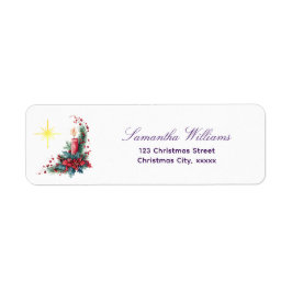 Etiqueta Coroa de Natal do Ministério de Mulheres da Luz da