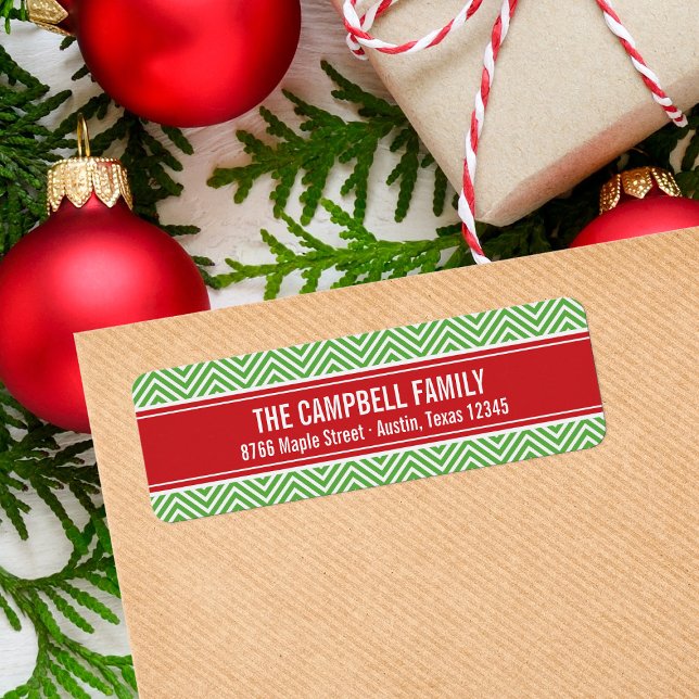 Etiqueta Corredor Moderno Vermelho e Verde (Criador carregado)