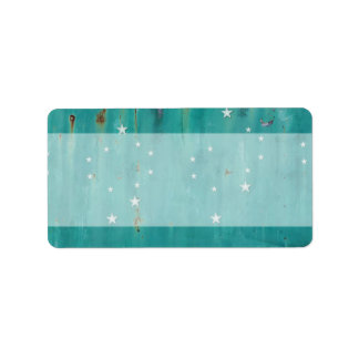 Etiqueta Correspondência - Adicionar Estrelas de Turquesa R