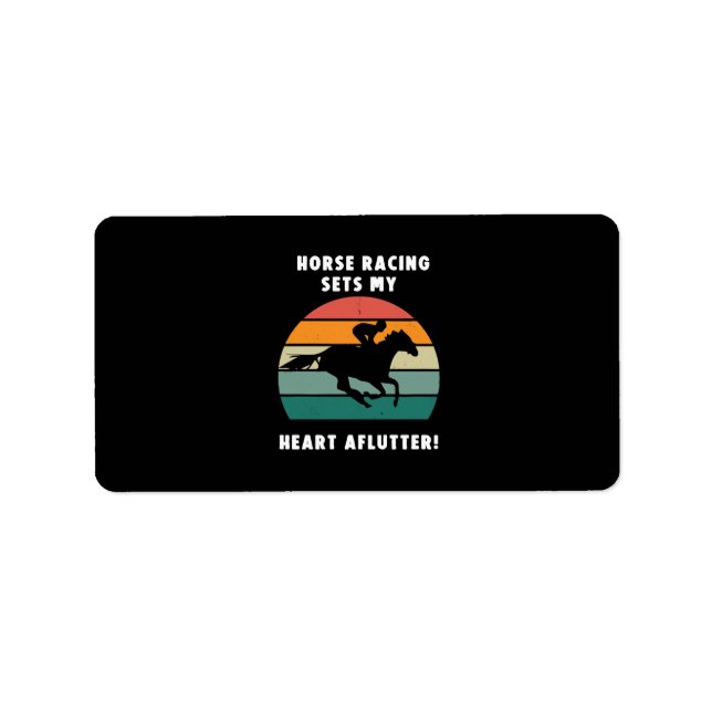 Etiqueta Corrida de Cavalo (Frente)