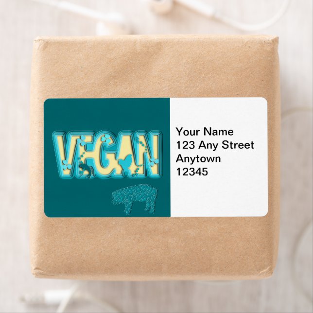 Etiqueta Corte de papel vegetariano (Insitu)