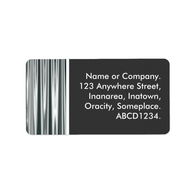 Etiqueta Cortina de Prata (Frente)