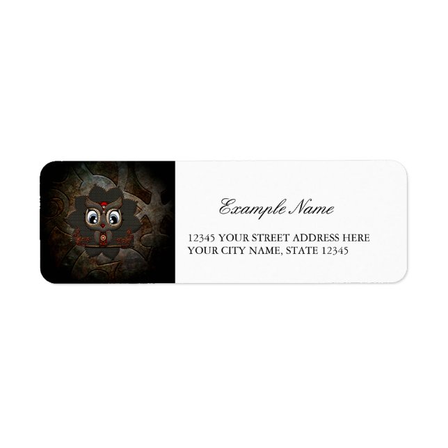 Etiqueta Coruja-galinha (Frente)