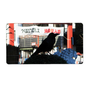 Etiqueta Corvo Japonês