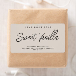 Etiqueta Cosméticos elegantes simples de manteiga de corpo 