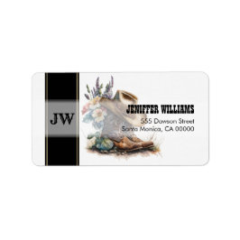 Etiqueta Country Cowgirl Boots Flower Hat Texas