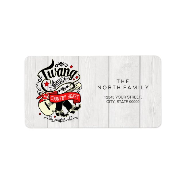 Etiqueta Country Twang Red/Black ID464 (Frente)