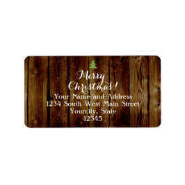 Etiqueta Country Vintage Wood Feliz Natal