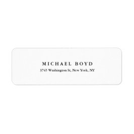 Etiqueta Creative Black & White Classical Professional