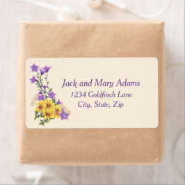 Etiqueta Creme de Coleção de Jardim primavera