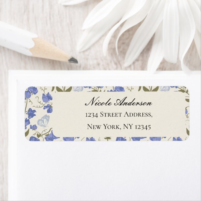 Etiqueta Creme de Flores de Ervilha Doce (Insitu)