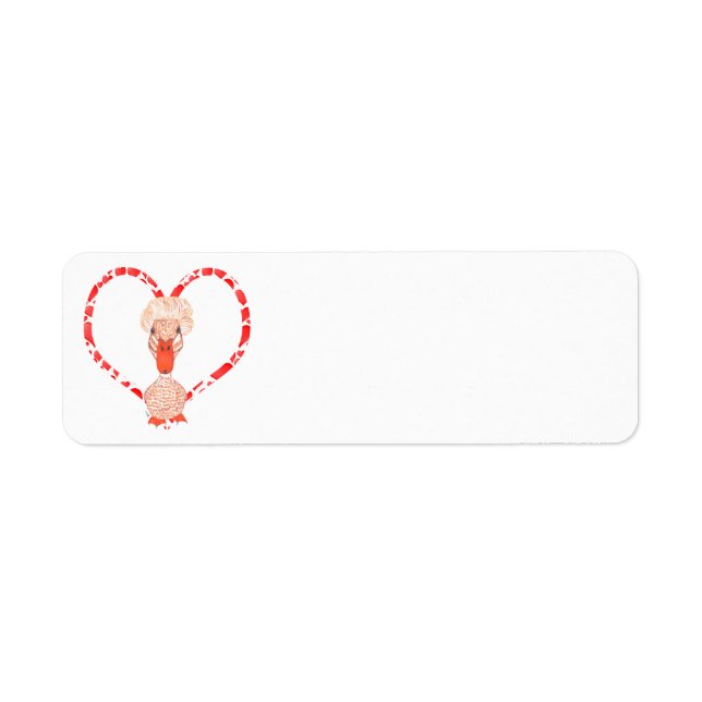ETIQUETA CRESTED DUCK HEART (Frente)