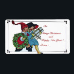 ETIQUETA CRIANÇAS COM PRESENTES DE NATAL<br><div class="desc">Etiqueta de natal elegante e alegre.</div>