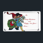 ETIQUETA CRIANÇAS COM PRESENTES DE NATAL<br><div class="desc">Etiqueta de natal elegante e alegre.</div>