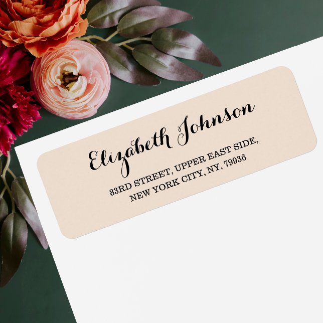 Etiqueta Criar Endereço Rustic Earth Elegante Rustic Person (Create Custom Elegant Rustic Earth Return Address Label)