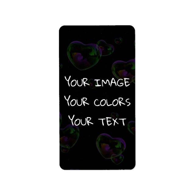 Etiqueta Criar um personalizado (Frente)