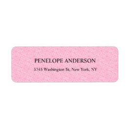 Etiqueta Criativo Feminino Pink Padrão Chinês Elegante Mode