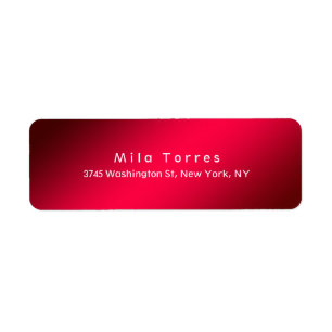 Etiqueta Criativo vermelho único elegante moderno