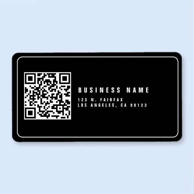 Etiqueta Crie Código QR Escaneável | Endereço de Devolução  (Criador carregado)