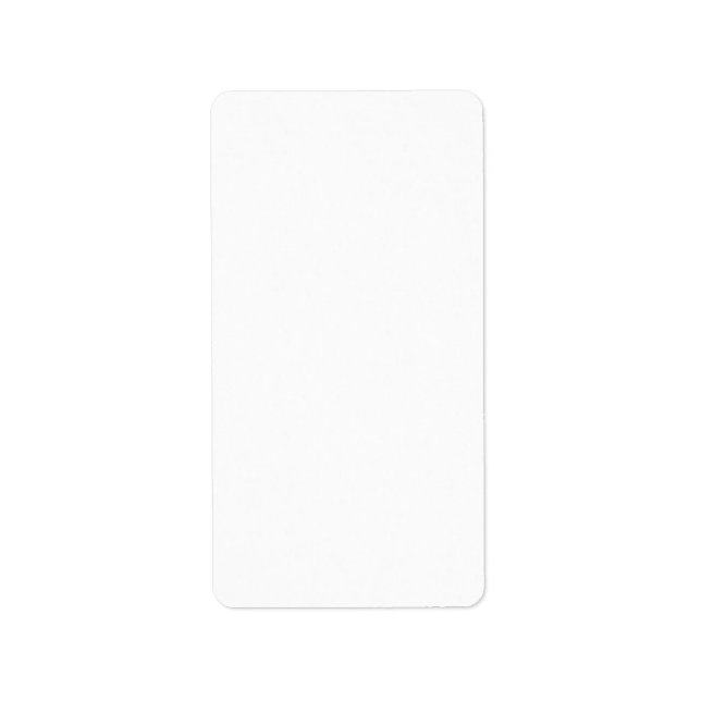 Etiqueta Crie o seu próprio branco (Frente)