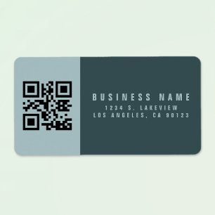 Etiqueta Crie um Código QR Escaneável Endereço de Devoluç