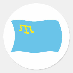 Etiqueta crimeana da bandeira de Tatars