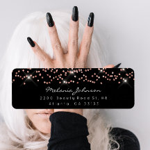 Cristais Confetti Rosa Rosa Rosa Dourada Marca Bra