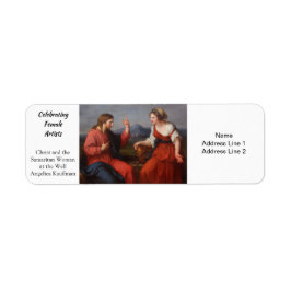 Etiqueta Cristo e Mulher Samaritana, Angelica Kauffman