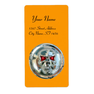 Etiqueta CROME SKULL Yellow