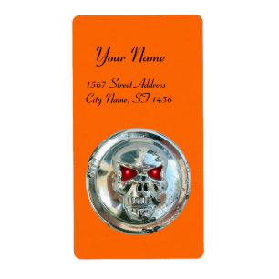 Etiqueta CROME SKULL Yellow