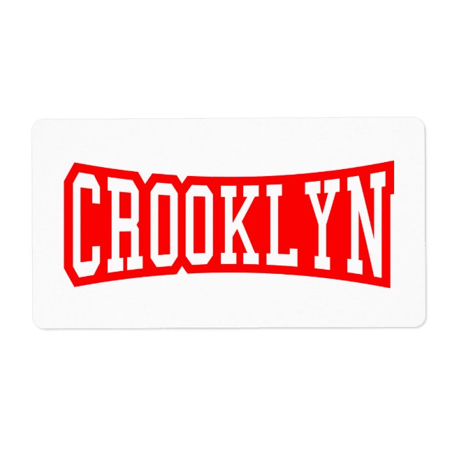 ETIQUETA CROOKLYN, NYC (Frente)
