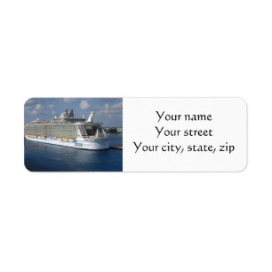 Etiqueta Cruise ship mailing tags
