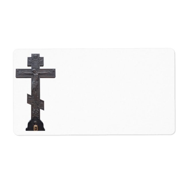 Etiqueta Cruz ortodoxa russa (Frente)