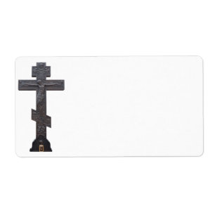 Etiqueta Cruz ortodoxo russo