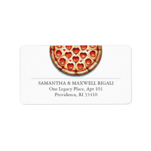 Etiqueta Cuja Pizza Pepperoni Devolve Endereço