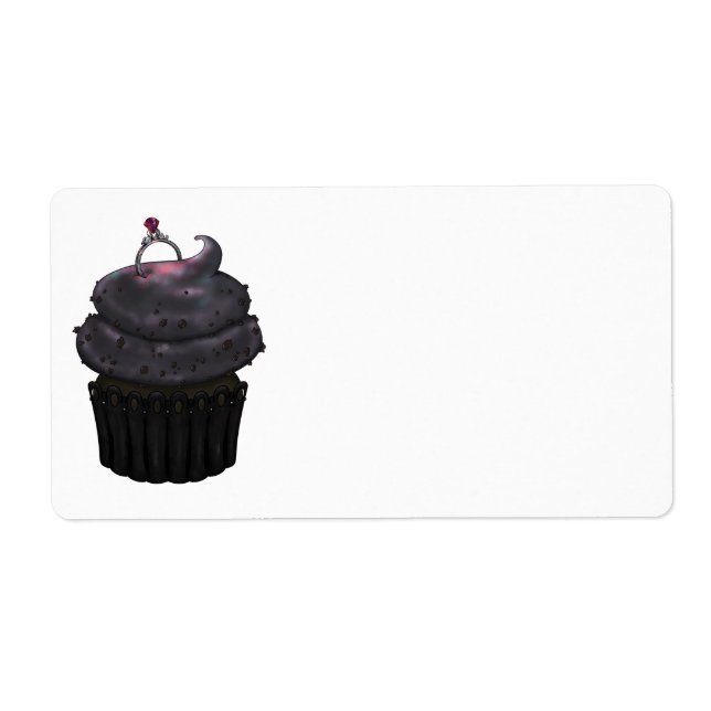 Etiqueta Cupcake Noivado doce (Frente)