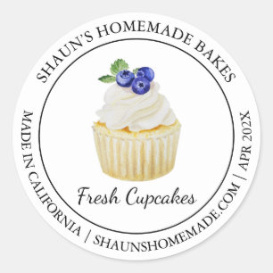 Etiqueta Cupcakes Baking Modern
