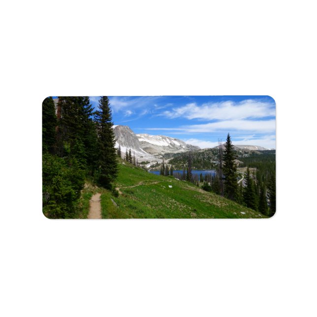 Etiqueta Cúpula de Montanha Snowy Range Cúpula de Escala Cê (Frente)