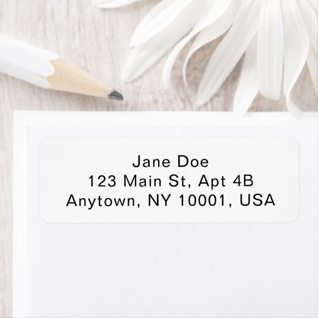 Etiqueta Custom Address Labels Personalized Mailing Sticker (Insitu)