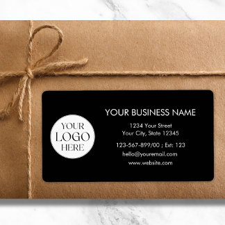 Etiqueta Custom Company Logo Business Shipping Address