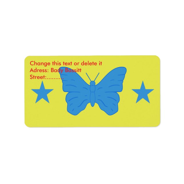 Etiqueta Custom Label with Flag of Bady Bassitt, Brazil (Frente)