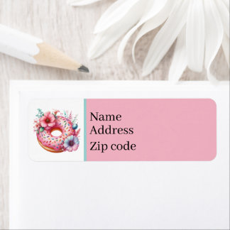 Etiqueta Cute doughnut shop Bakery