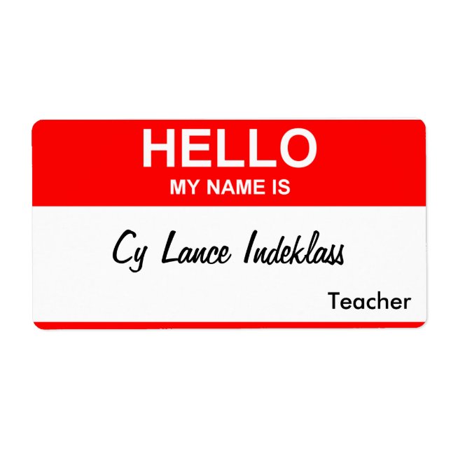 Etiqueta Cy Lance Indeklass (Frente)