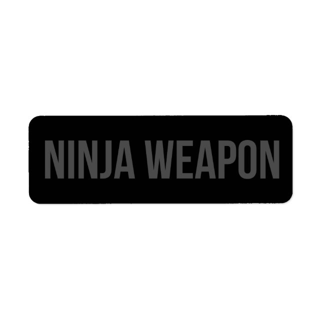 Etiqueta da arma de Ninja (Frente)